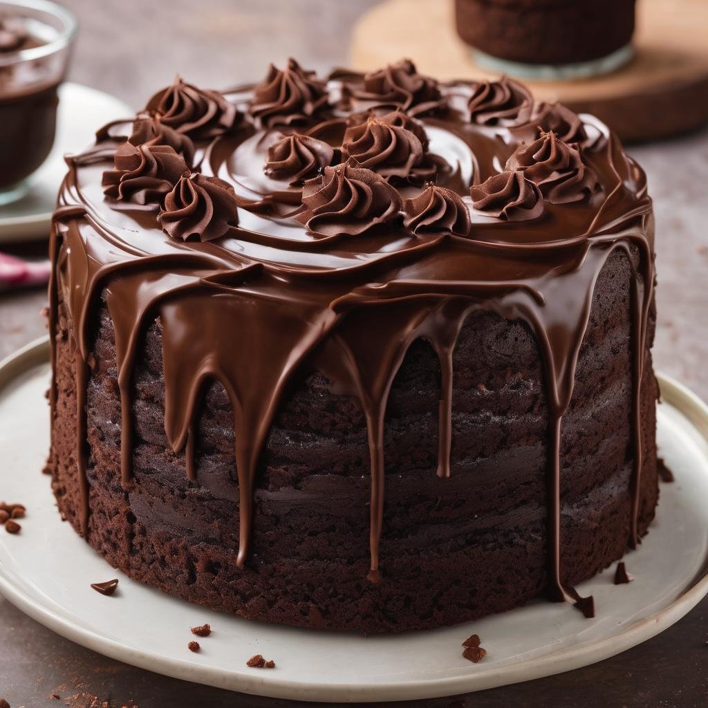 Rich Chocolate Truffle Cake